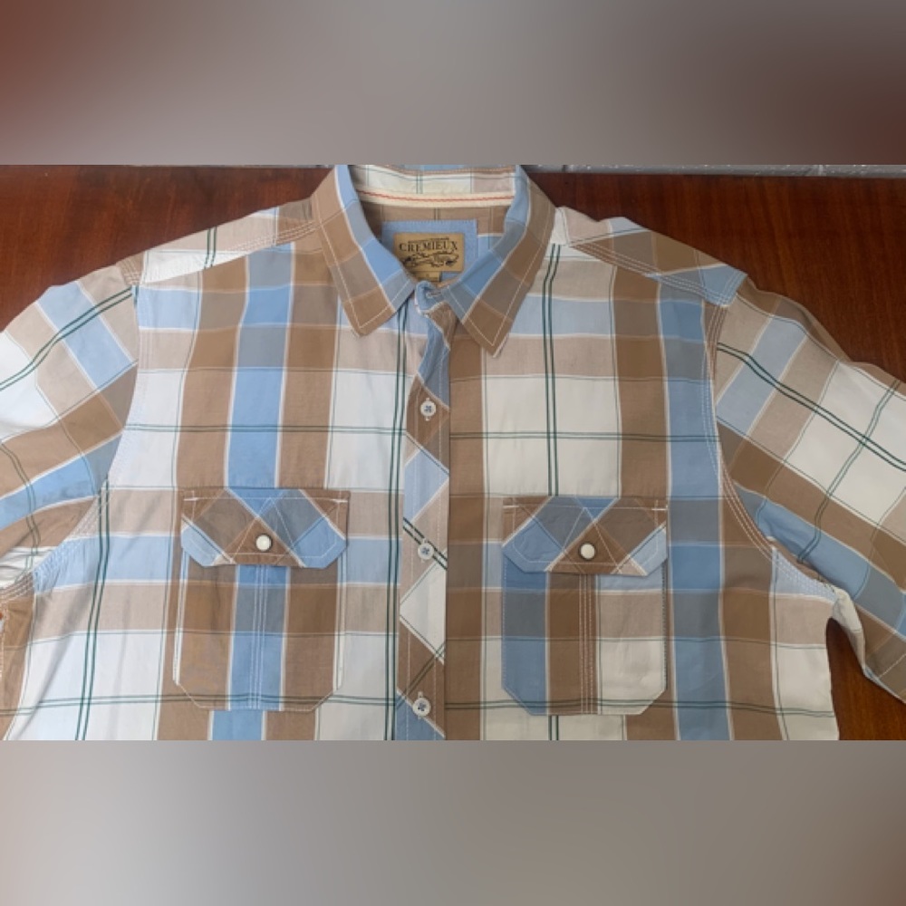 Cremieux, short sleeve men’s shirt, size large